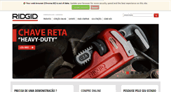 Desktop Screenshot of portalridgid.com.br